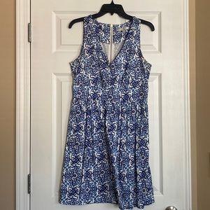 NWOT MILLY Blue and White Tea Dress